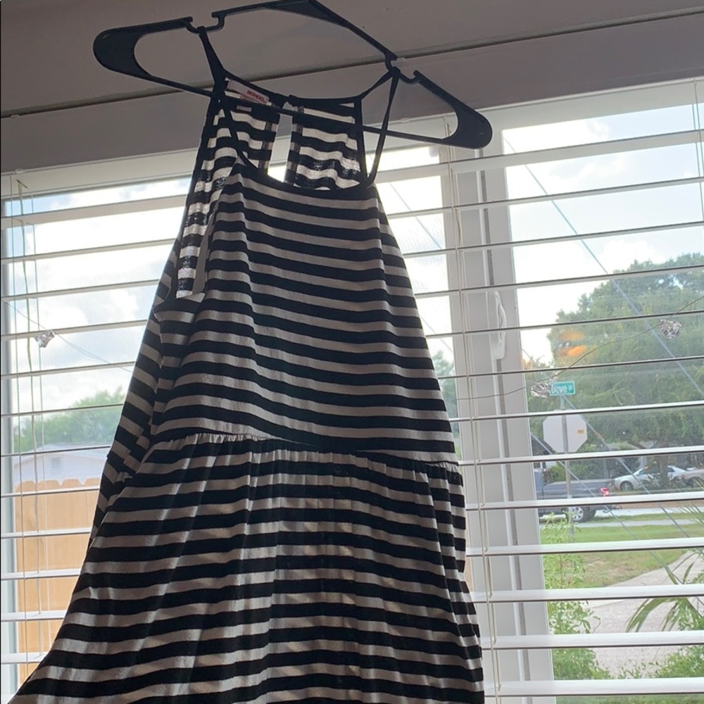Black & white stripped dress. Size Lg